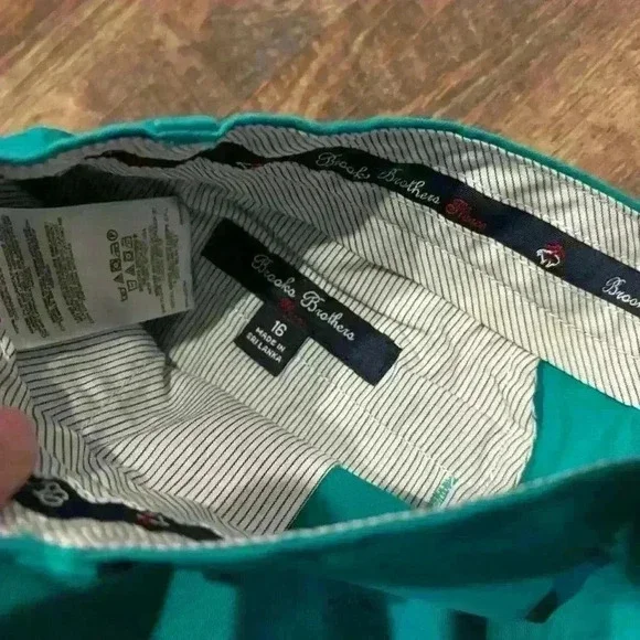 NWT BROOKS BROTHERS BOYS DRESSY SHORTS size 16 100% COTTON 100024103 - Picture 3 of 4